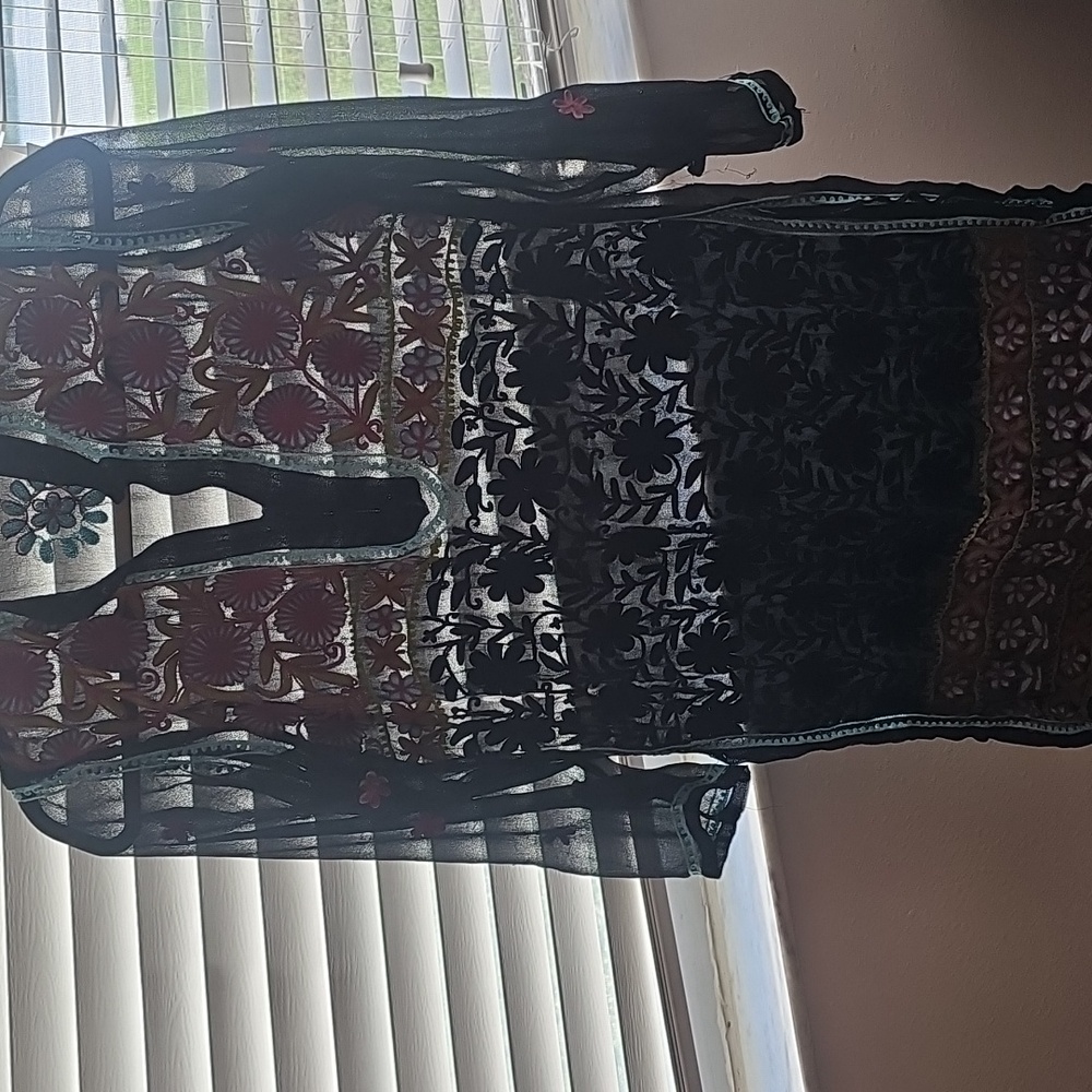 Floral Sheer Tunic Too